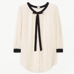 Aritzia Babaton Sabrina 100% Silk Blouse size XS NWOT old money